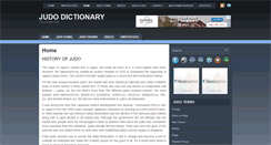 Desktop Screenshot of judodictionary.com